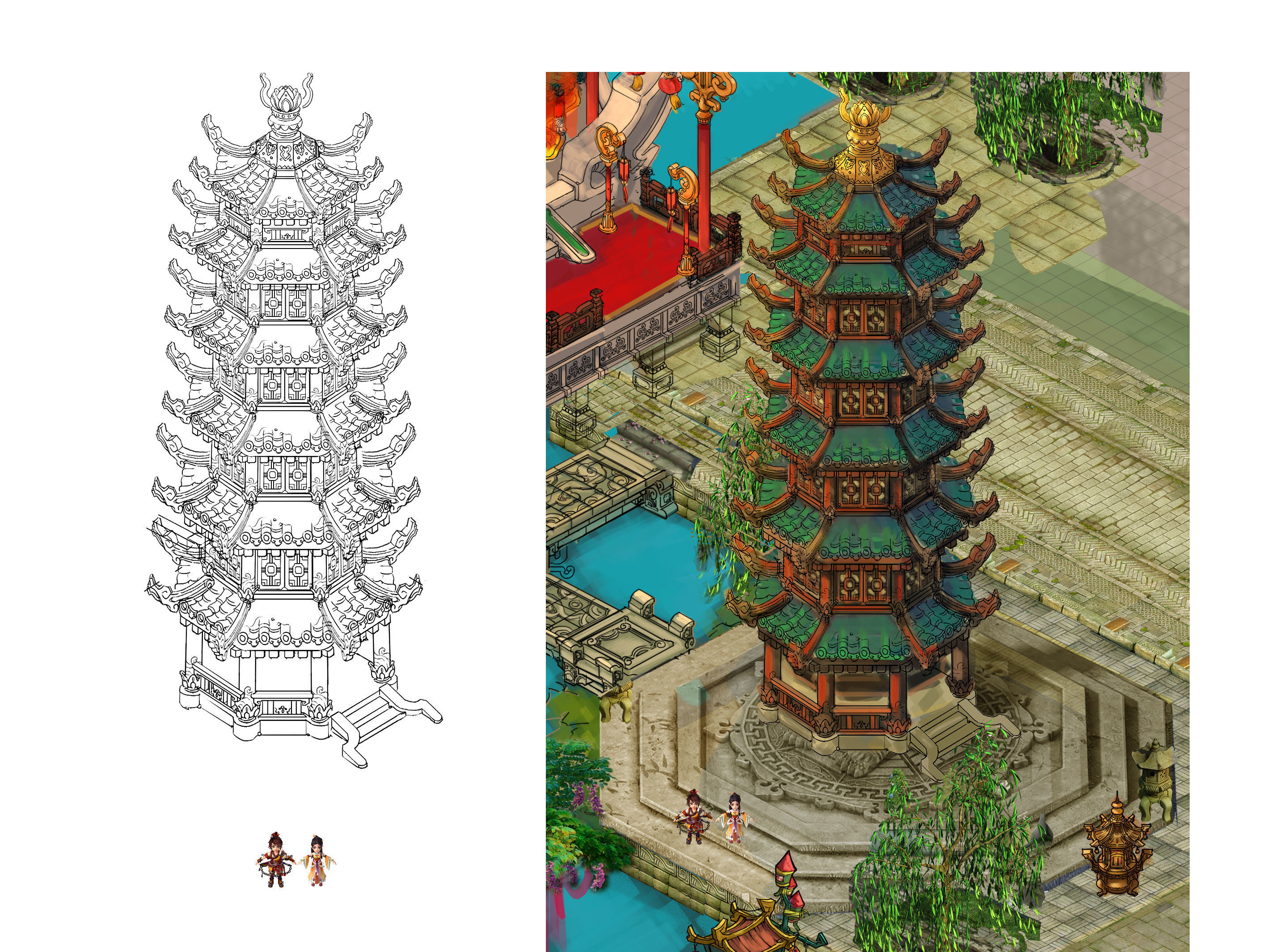 Lin an City - Lei Fengta 3D model_2