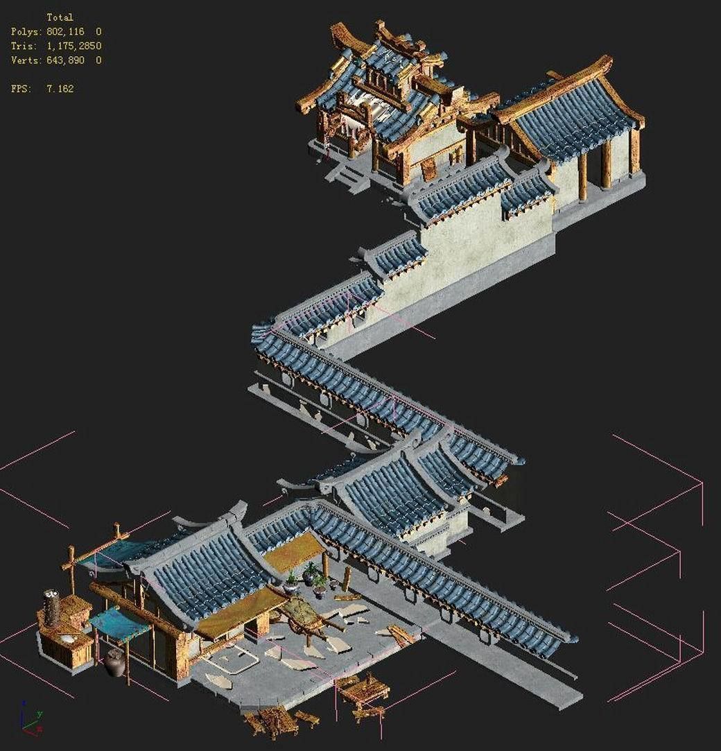 Lin an City - residential 3D model_8