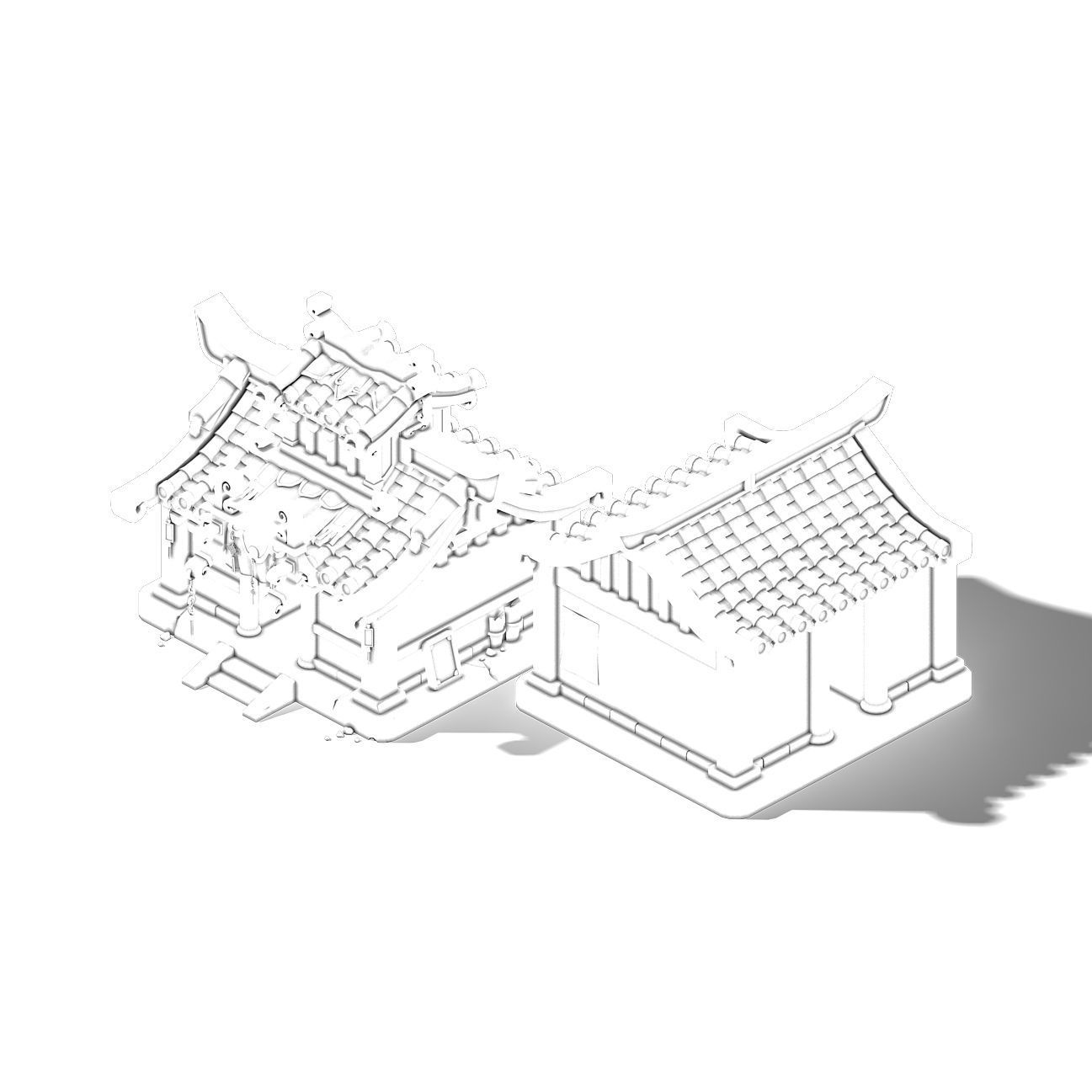 Lin an City - residential 3D model_3
