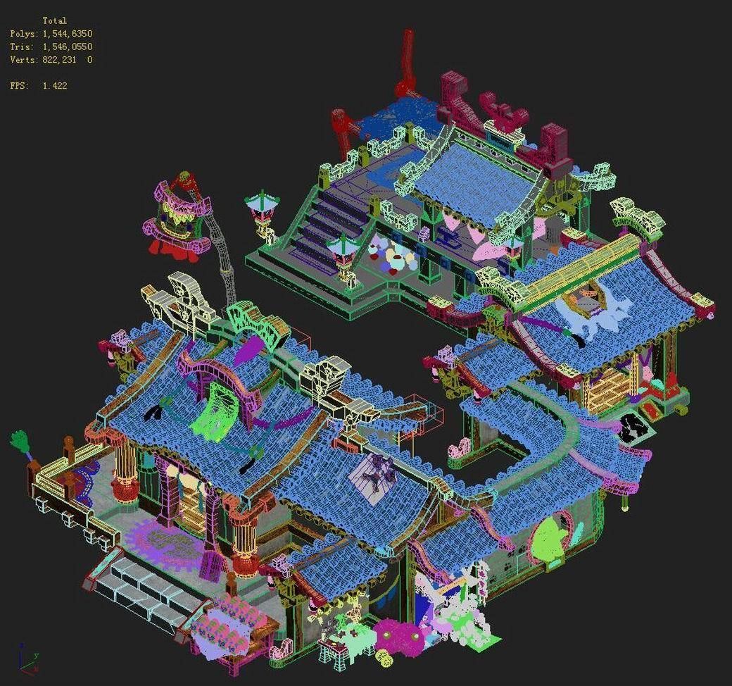 Lin an City - grocery store 3D model_4