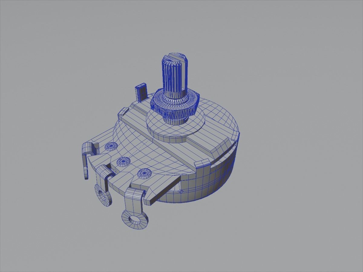 Potentiometer - Trim Pot 3D model_1