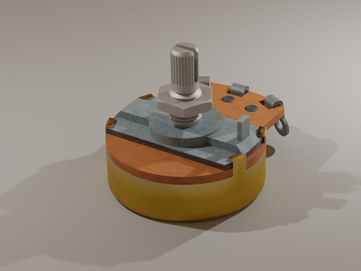 Potentiometer - Trim Pot 3D model_4