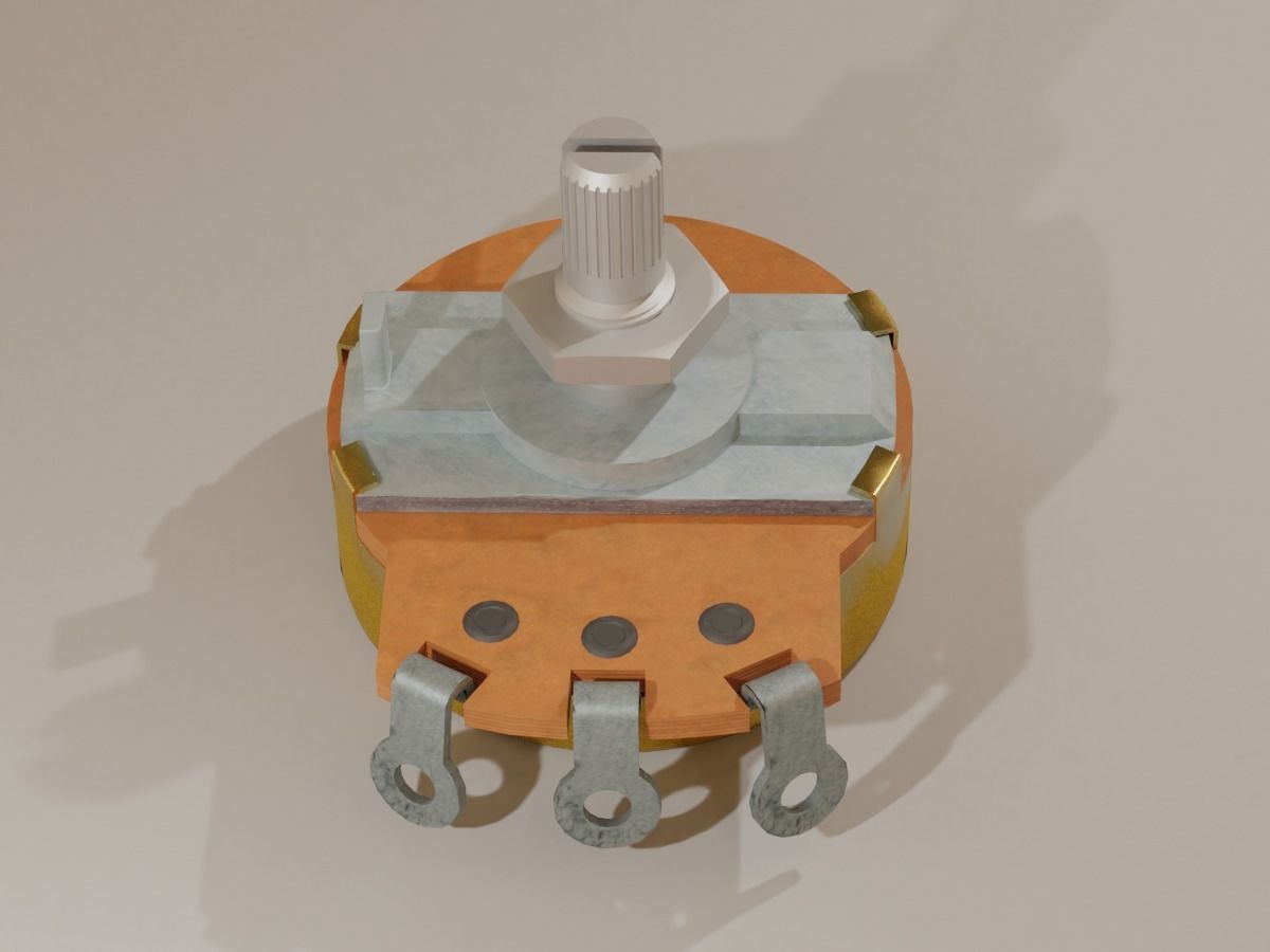 Potentiometer - Trim Pot 3D model_3