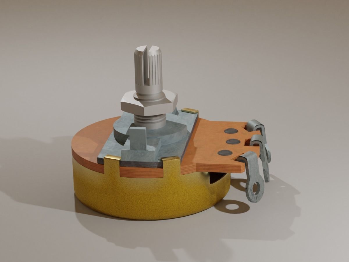 Potentiometer - Trim Pot 3D model_2