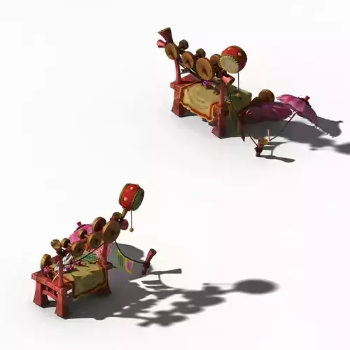 Lin an City Component - Grocery Stall