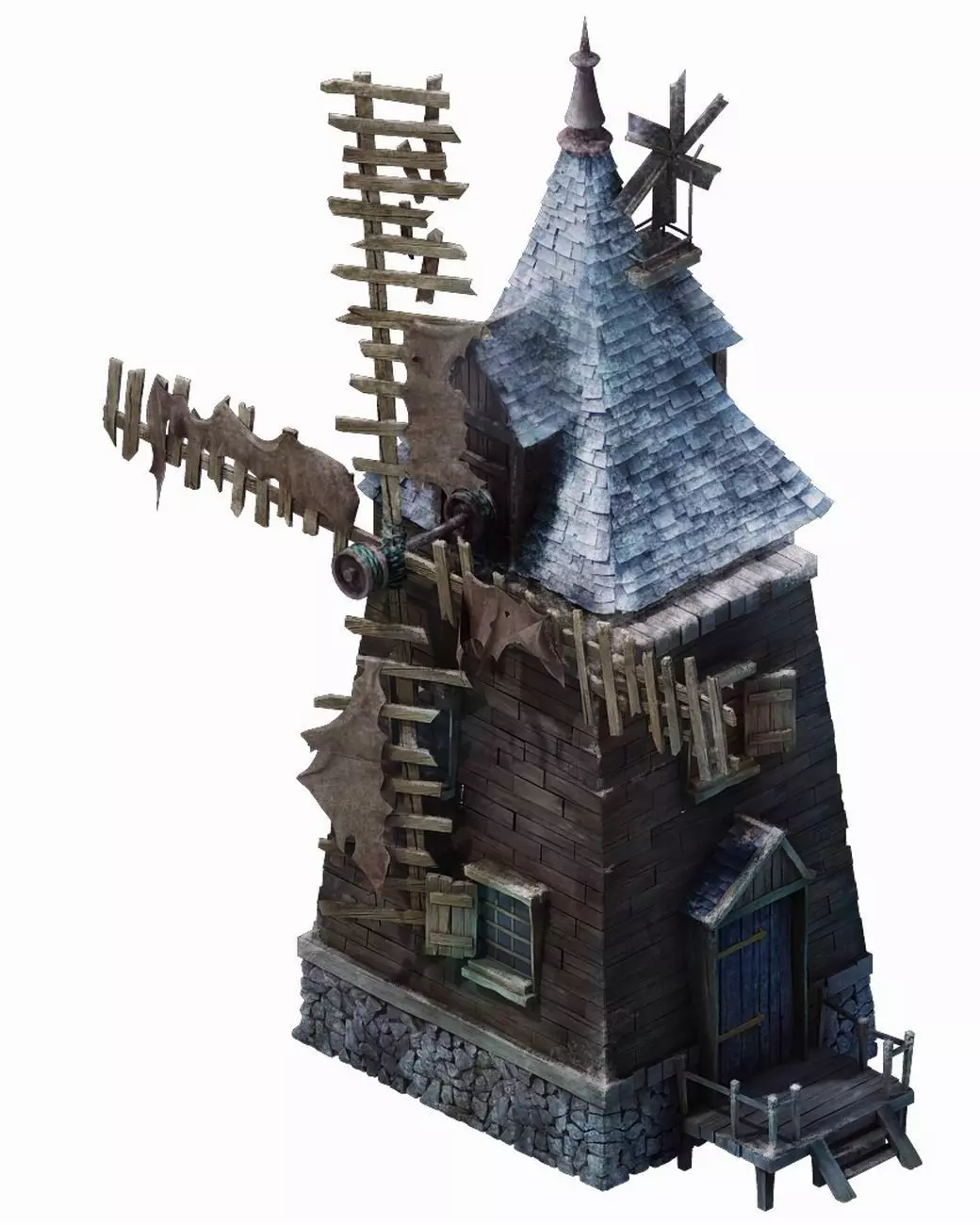 Cold wind highland - windmill workshop 01 3D model_0