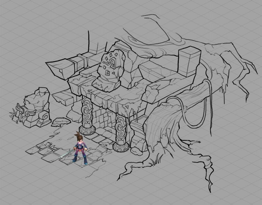 Maya - Underground City Entrance 01 3D model_5