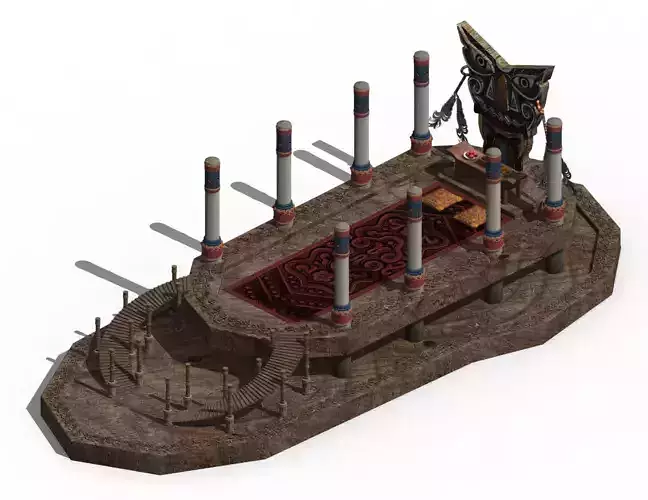 Maya - the lower altar of the building