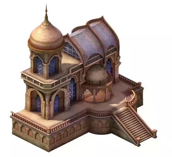 Muslim - Desert Building 3D model