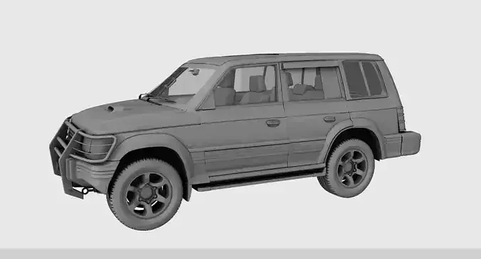 Pajero car 3d model
