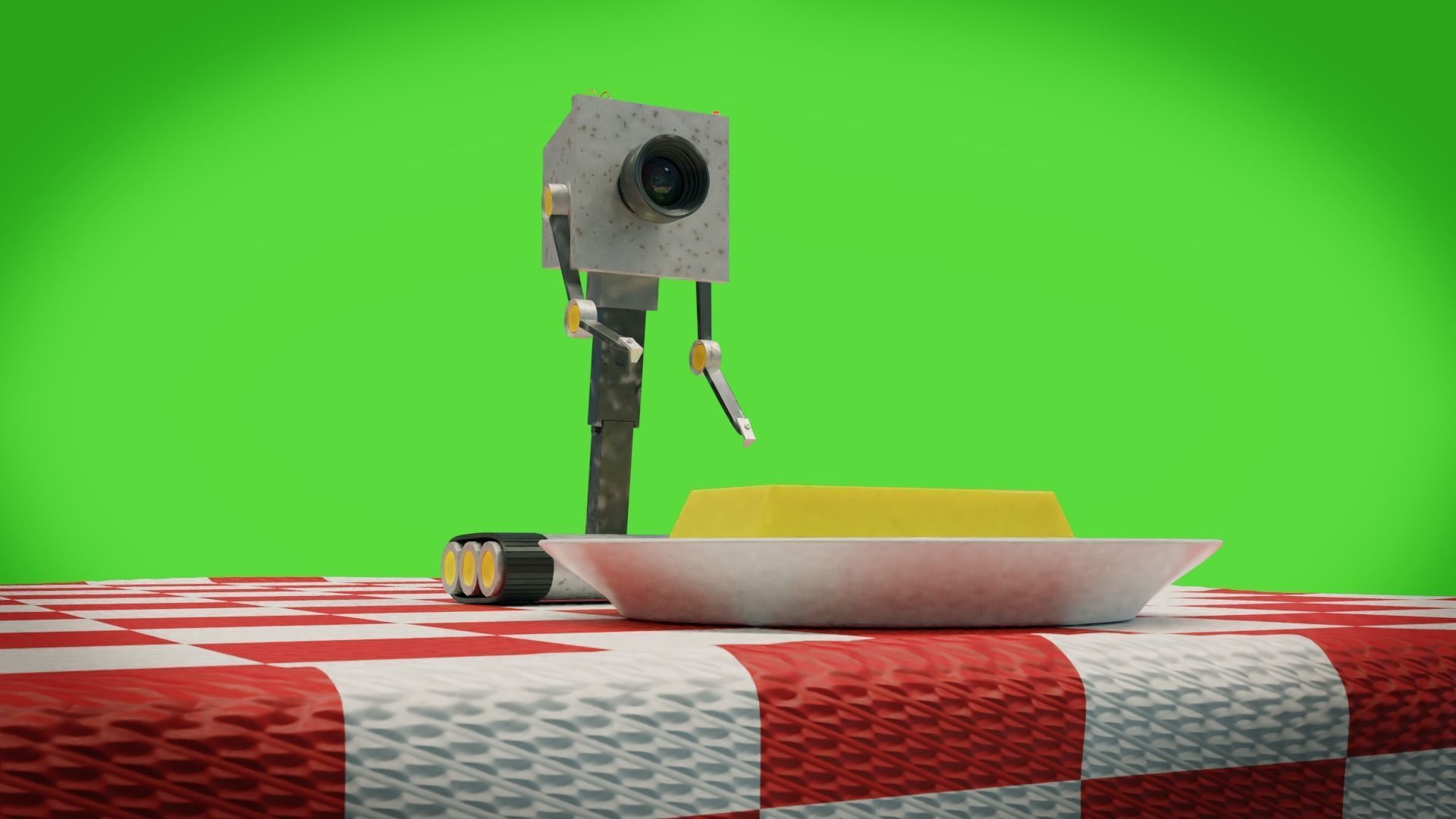 realistic simple robot 3D model_1