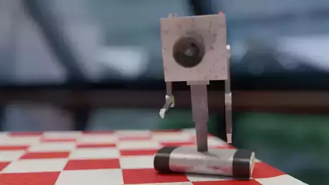 realistic simple robot 3D model