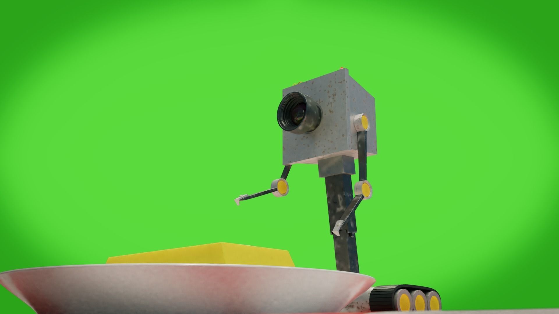 realistic simple robot 3D model_2