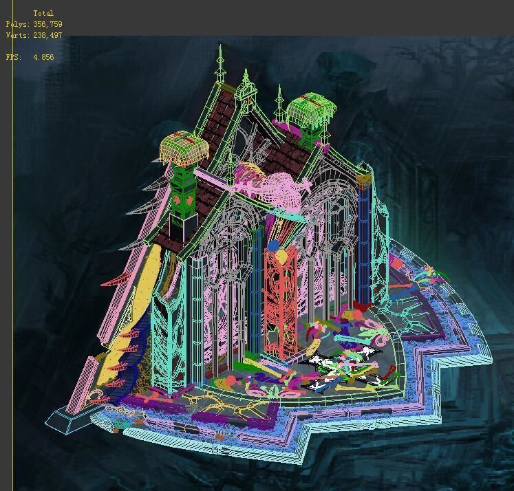 Nibelonggen - broken house - VIP 3D model_5