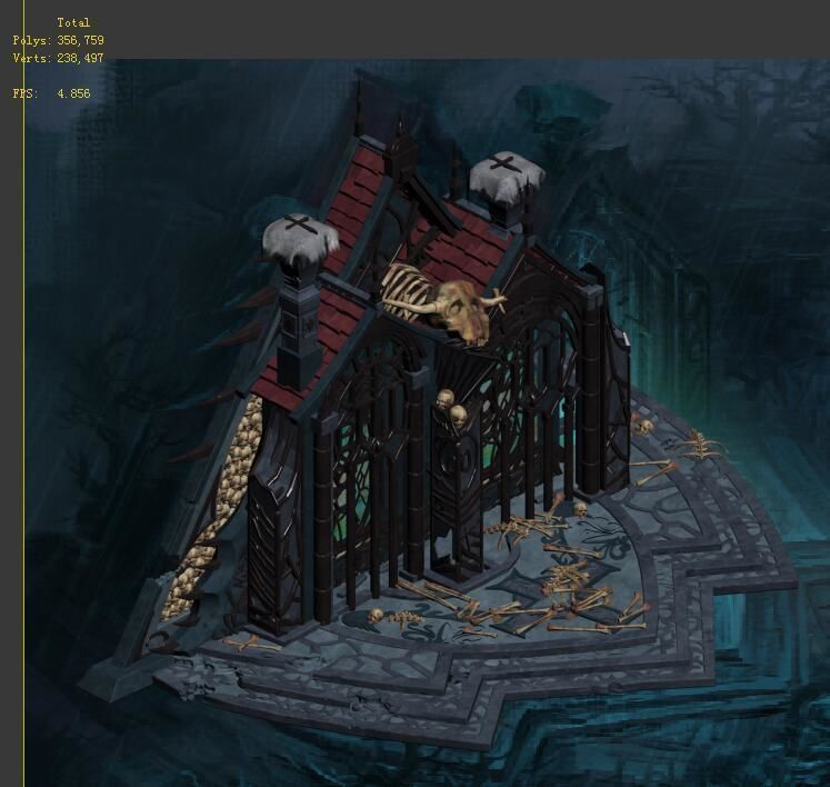 Nibelonggen - broken house - VIP 3D model_4