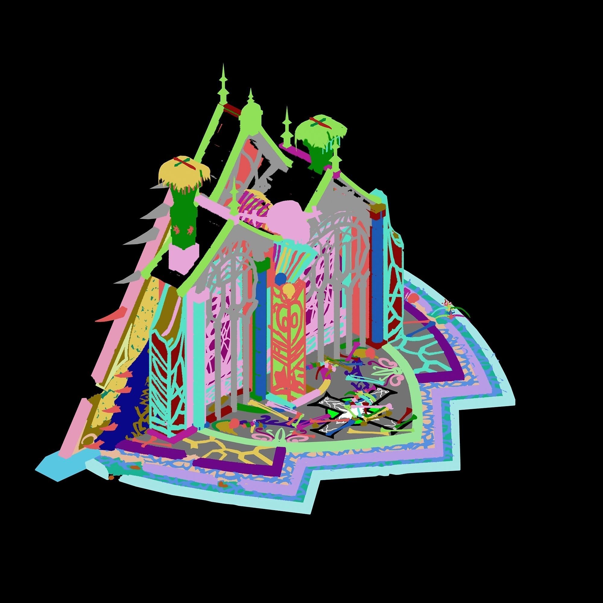 Nibelonggen - broken house - VIP 3D model_3