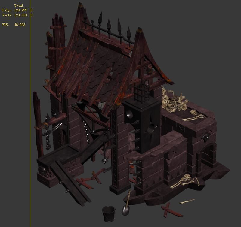 Nibelungen - blacksmith shop 3D model_3