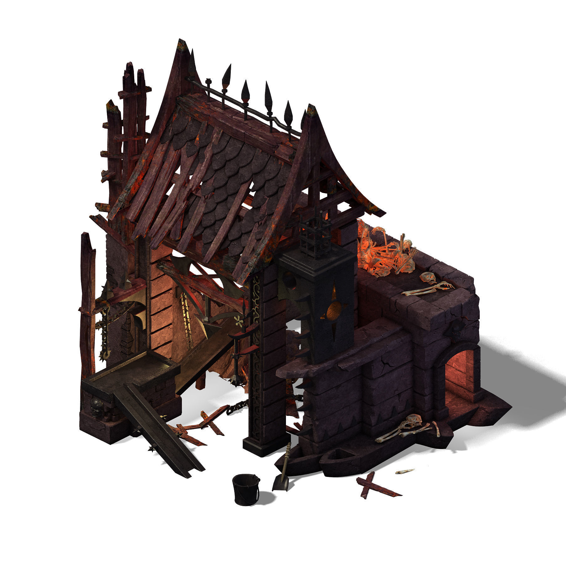Nibelungen - blacksmith shop 3D model_1