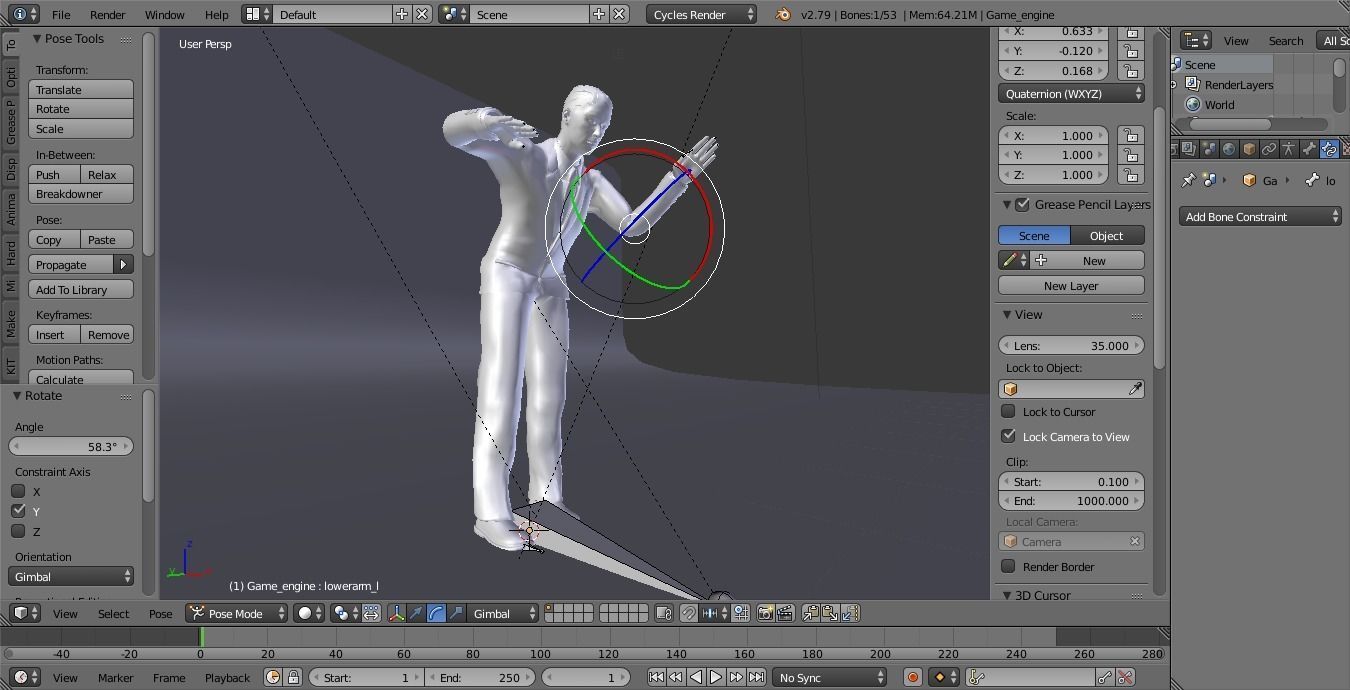 game ready male character Low-poly 3D model_1