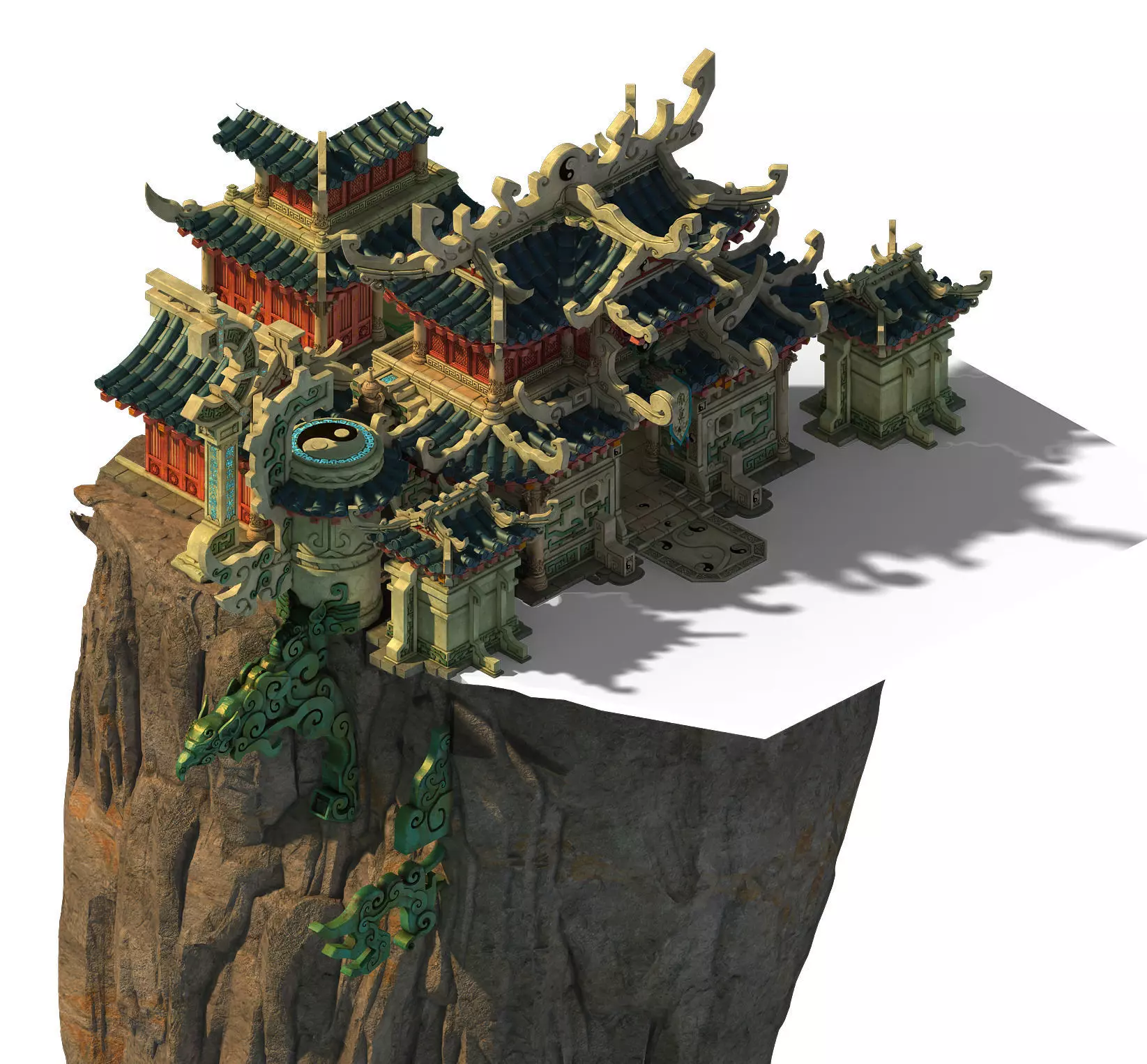 Quanzhen teach - the hall 3D model