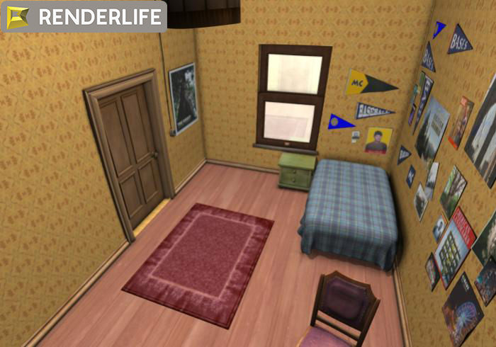 Vintage Child s Room 3D model_3
