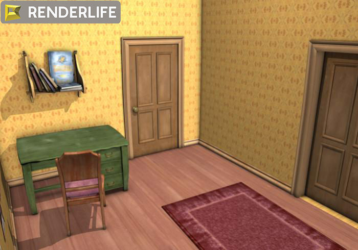 Vintage Child s Room 3D model_1