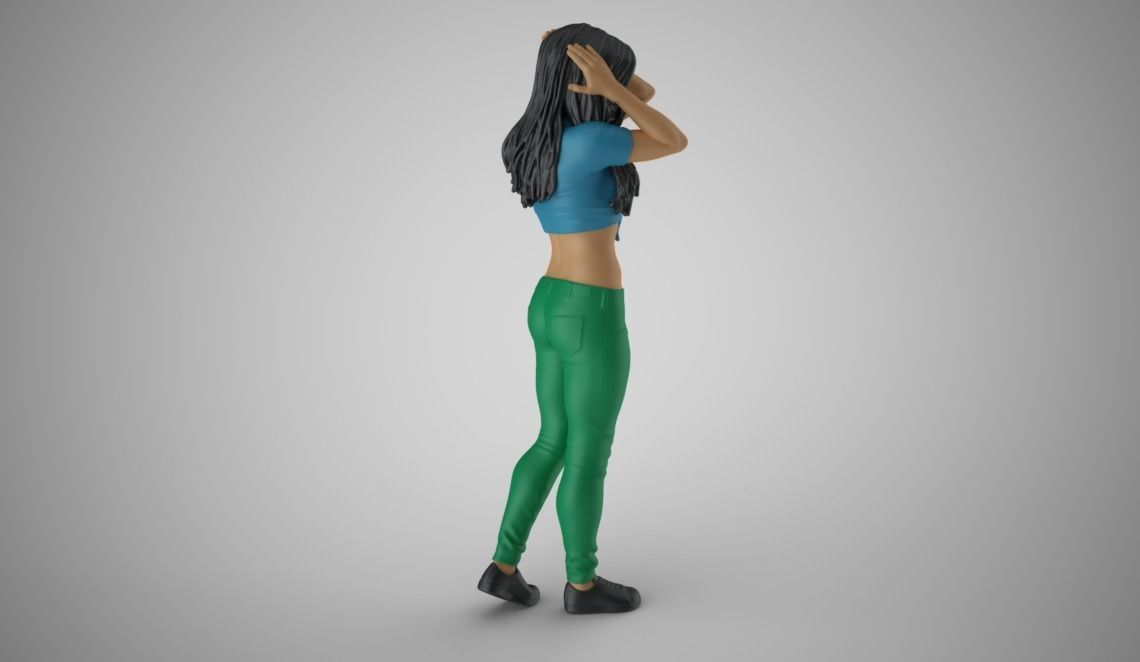 Woman Spring Mood 4 3D print model_9