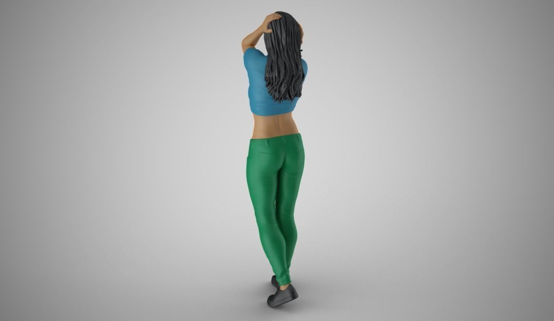 Woman Spring Mood 4 3D print model_7