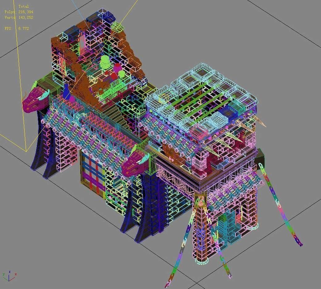 Desert Tribe - Brick House 01 3D model_3
