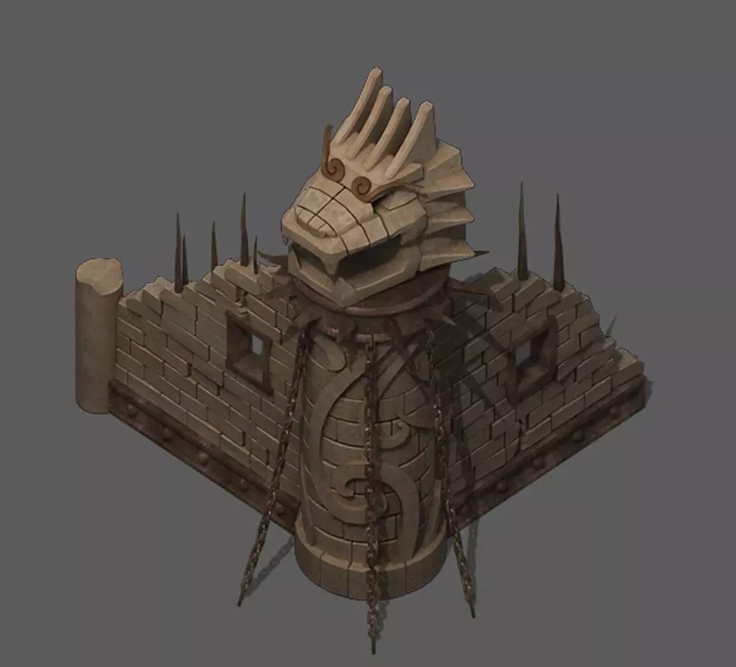 Desert Tribe - Brick House 05 3D model_0