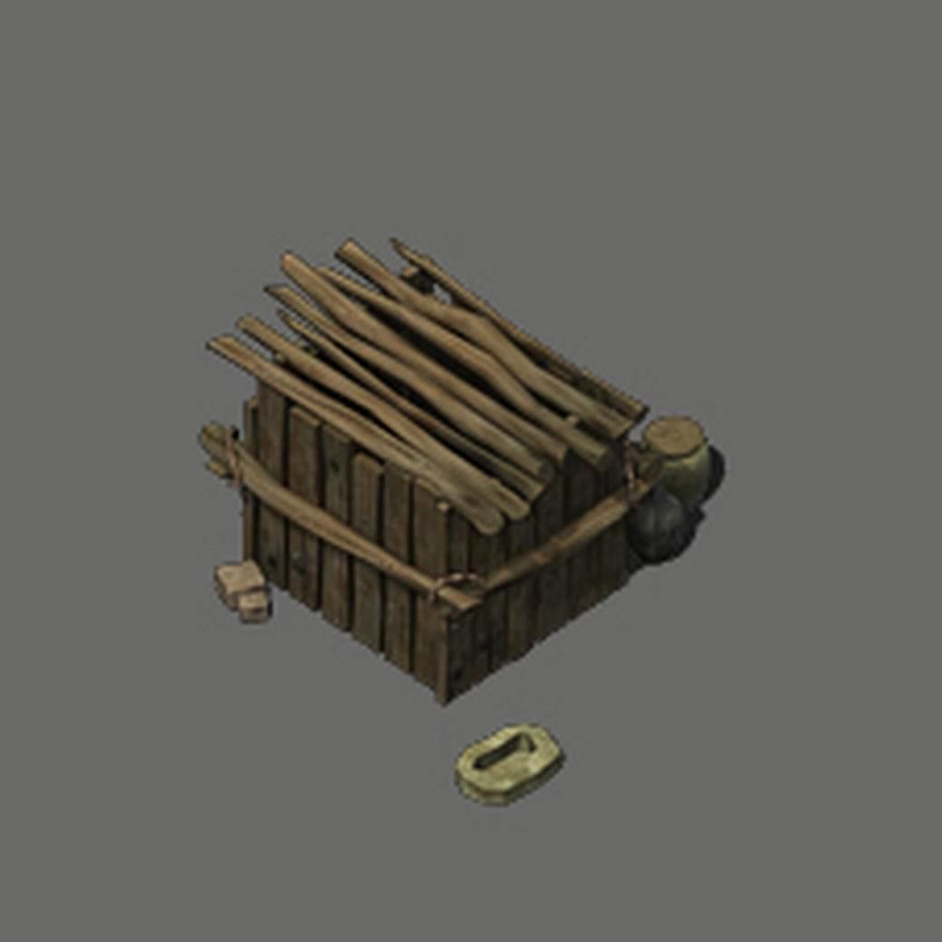 Desert area - earth and stone houses 02 3D model_5