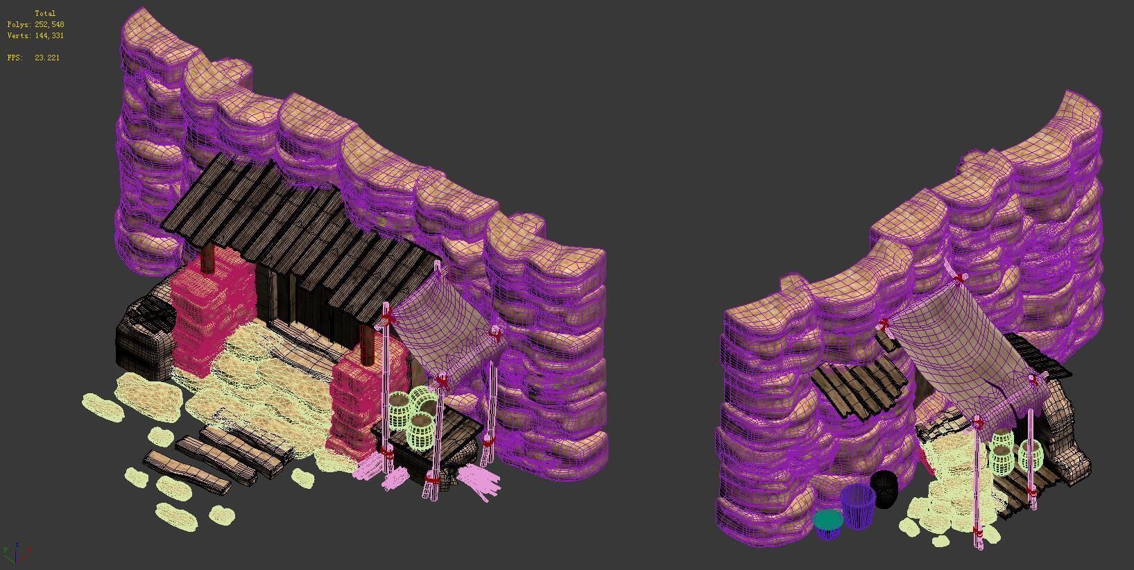 Desert - Cave House 271 3D model_4