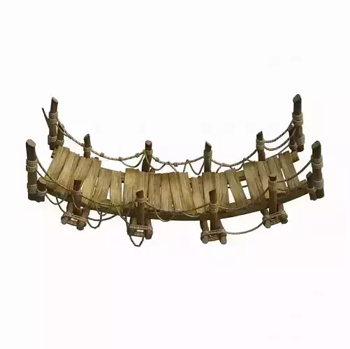 Mountain forest - wooden bridge - piano