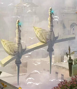God of the country - floating platform 3D model