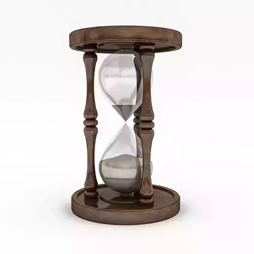 3D Hourglass Model with sand