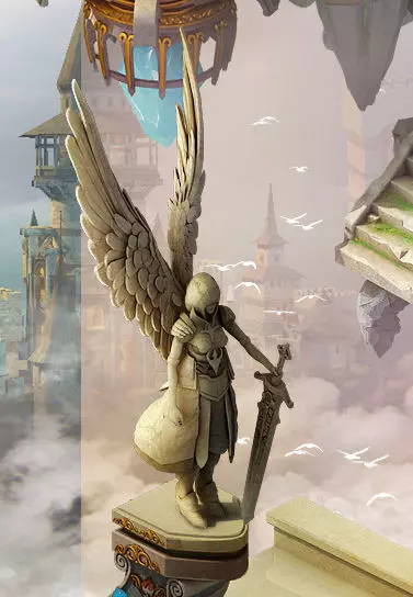 The Kingdom of God - Statue of Little Girl 3D model_0