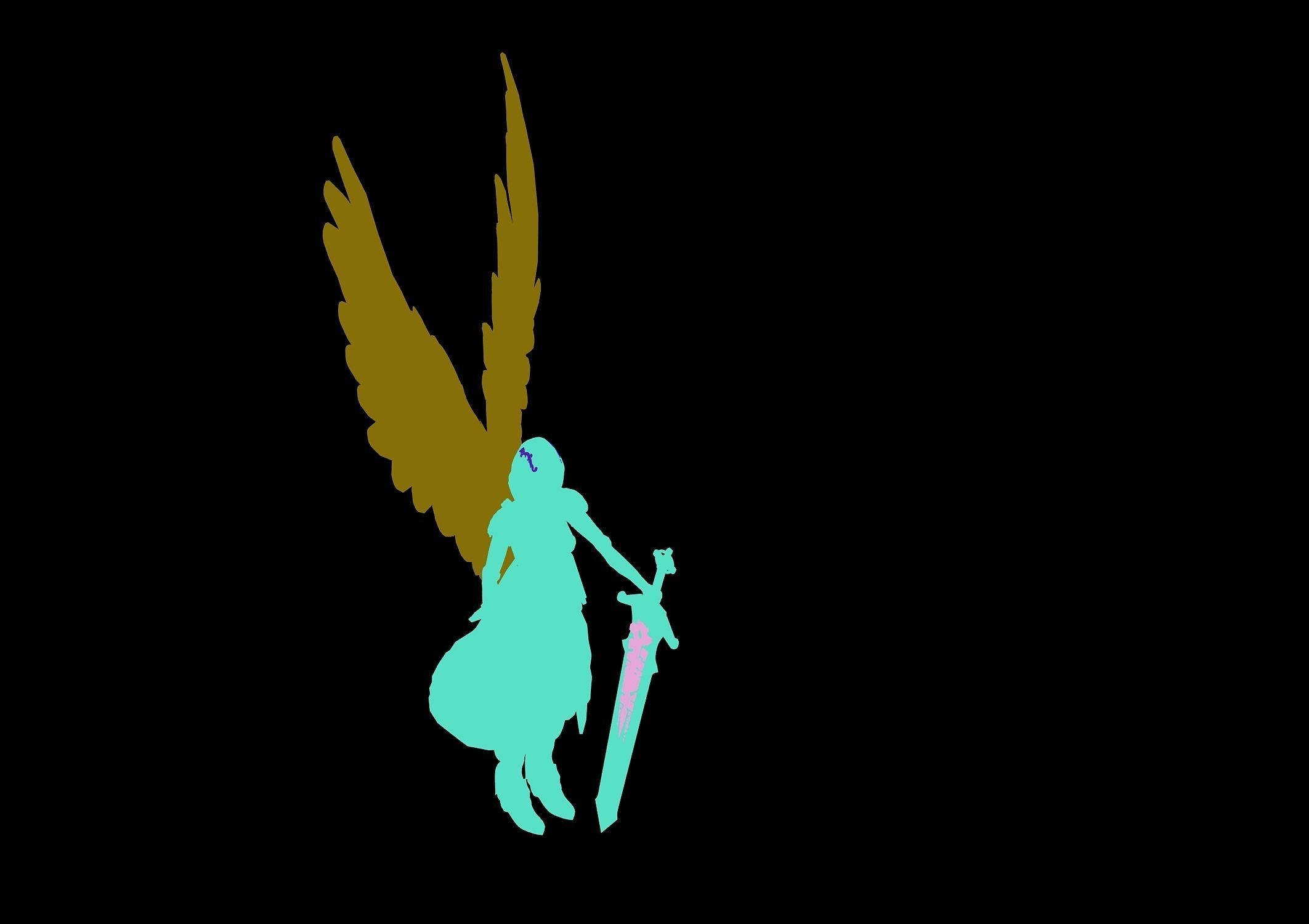 The Kingdom of God - Statue of Little Girl 3D model_5