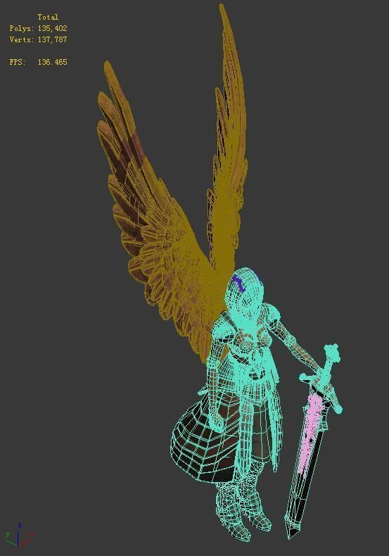 The Kingdom of God - Statue of Little Girl 3D model_7