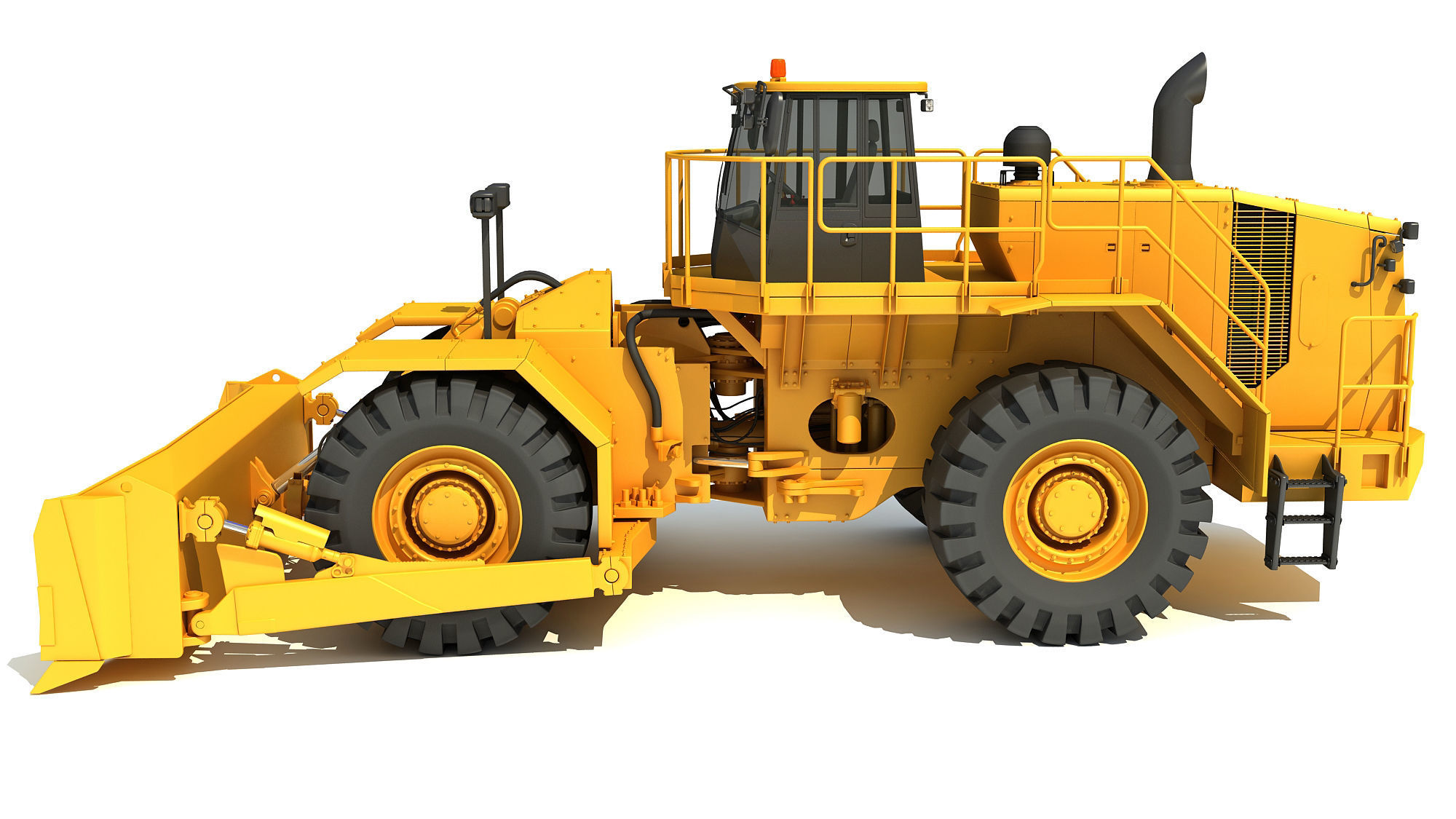 Wheel Dozer 3D model_1