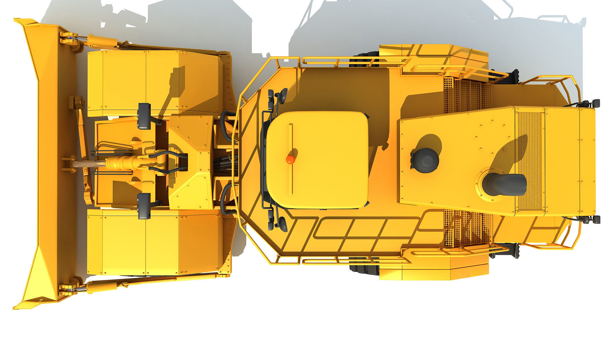 Wheel Dozer 3D model_13