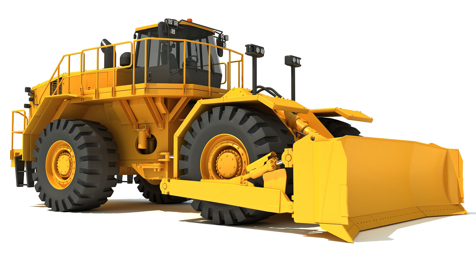 Wheel Dozer 3D model_7