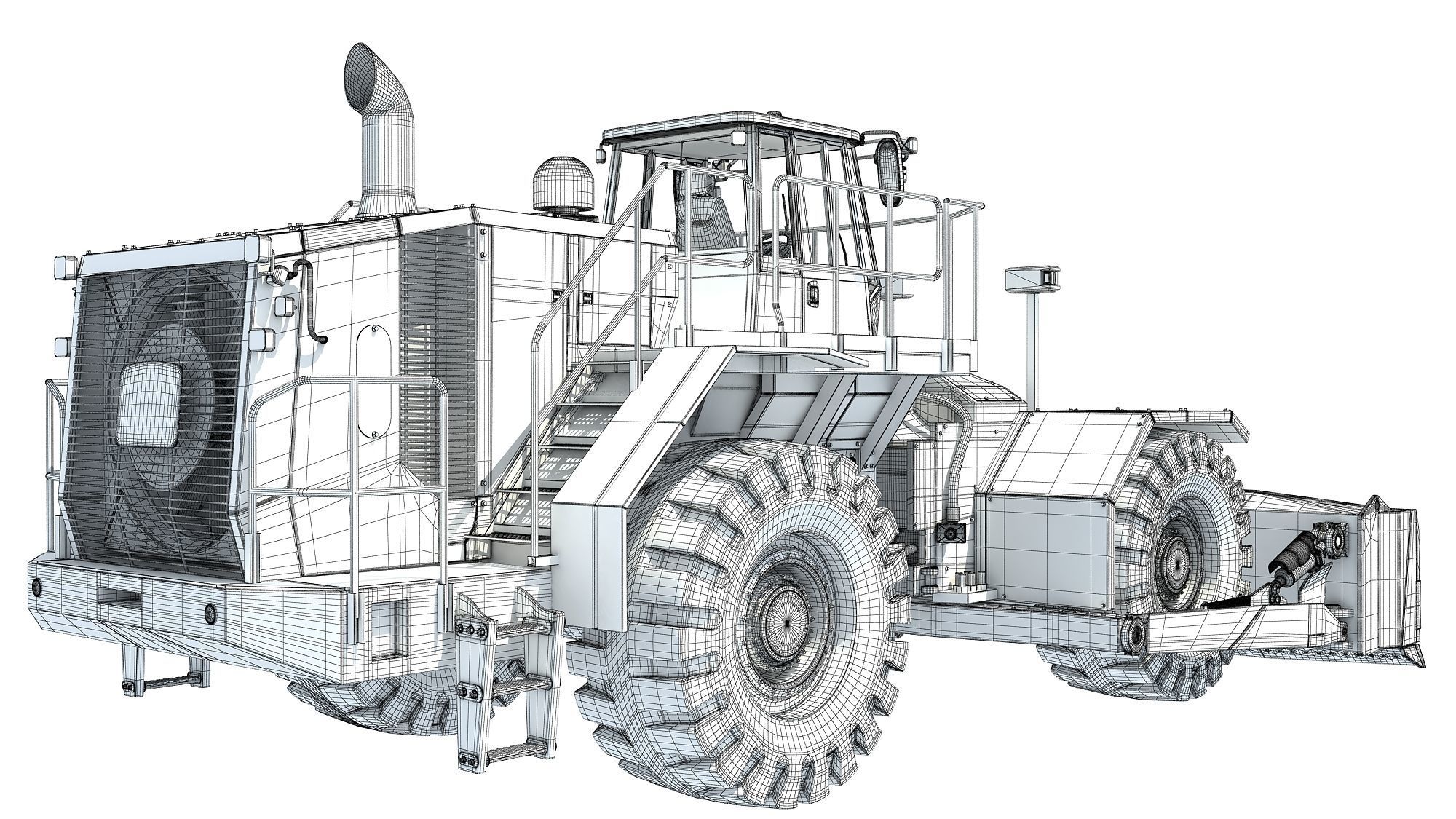 Wheel Dozer 3D model_16
