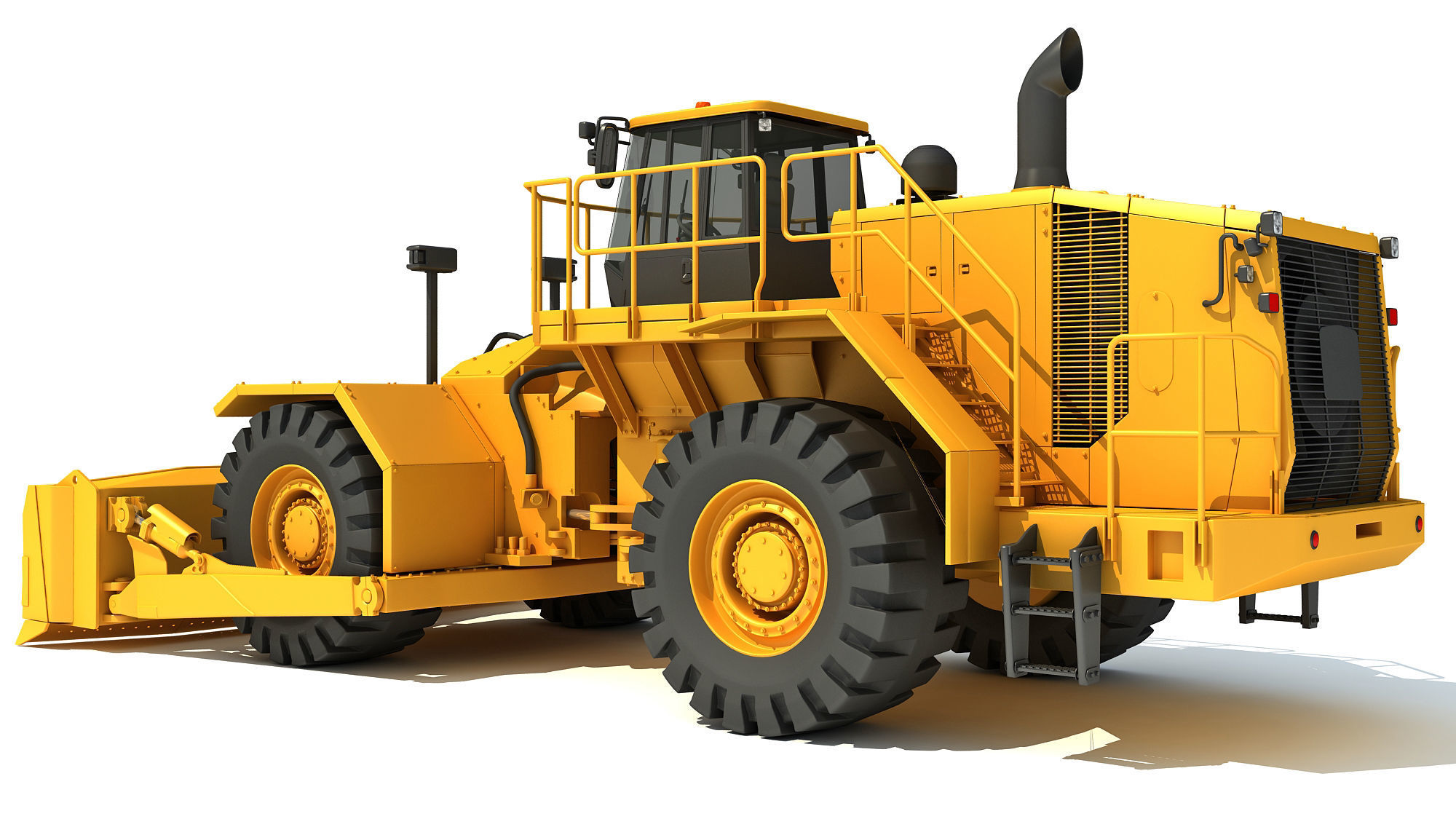 Wheel Dozer 3D model_2