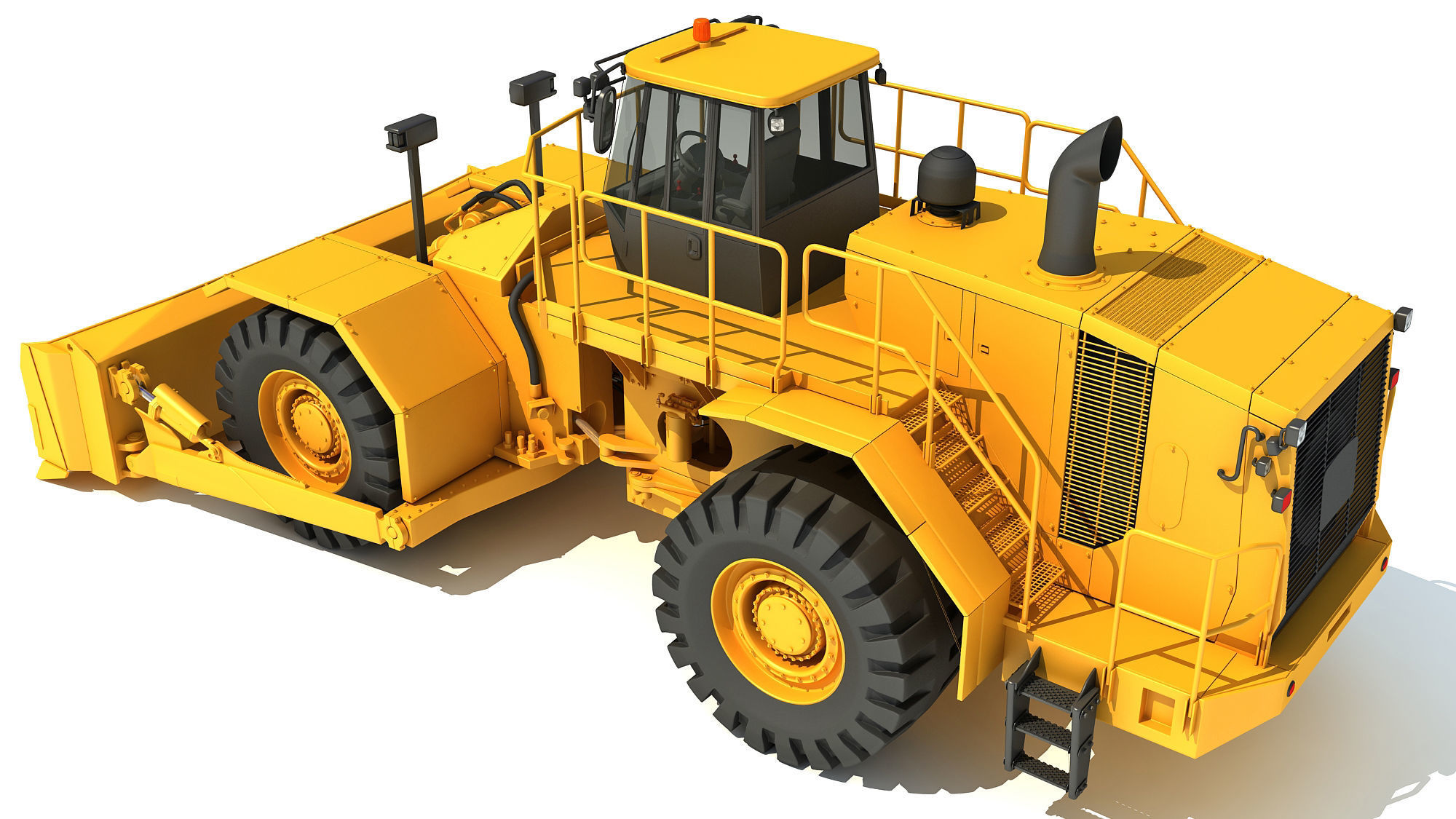 Wheel Dozer 3D model_3