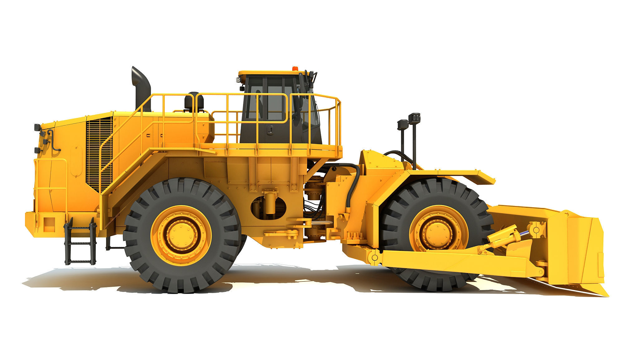 Wheel Dozer 3D model_6