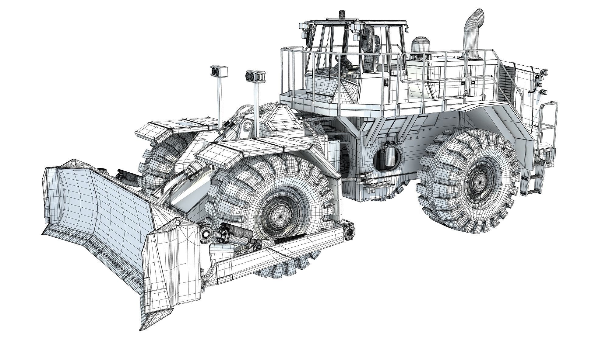 Wheel Dozer 3D model_14