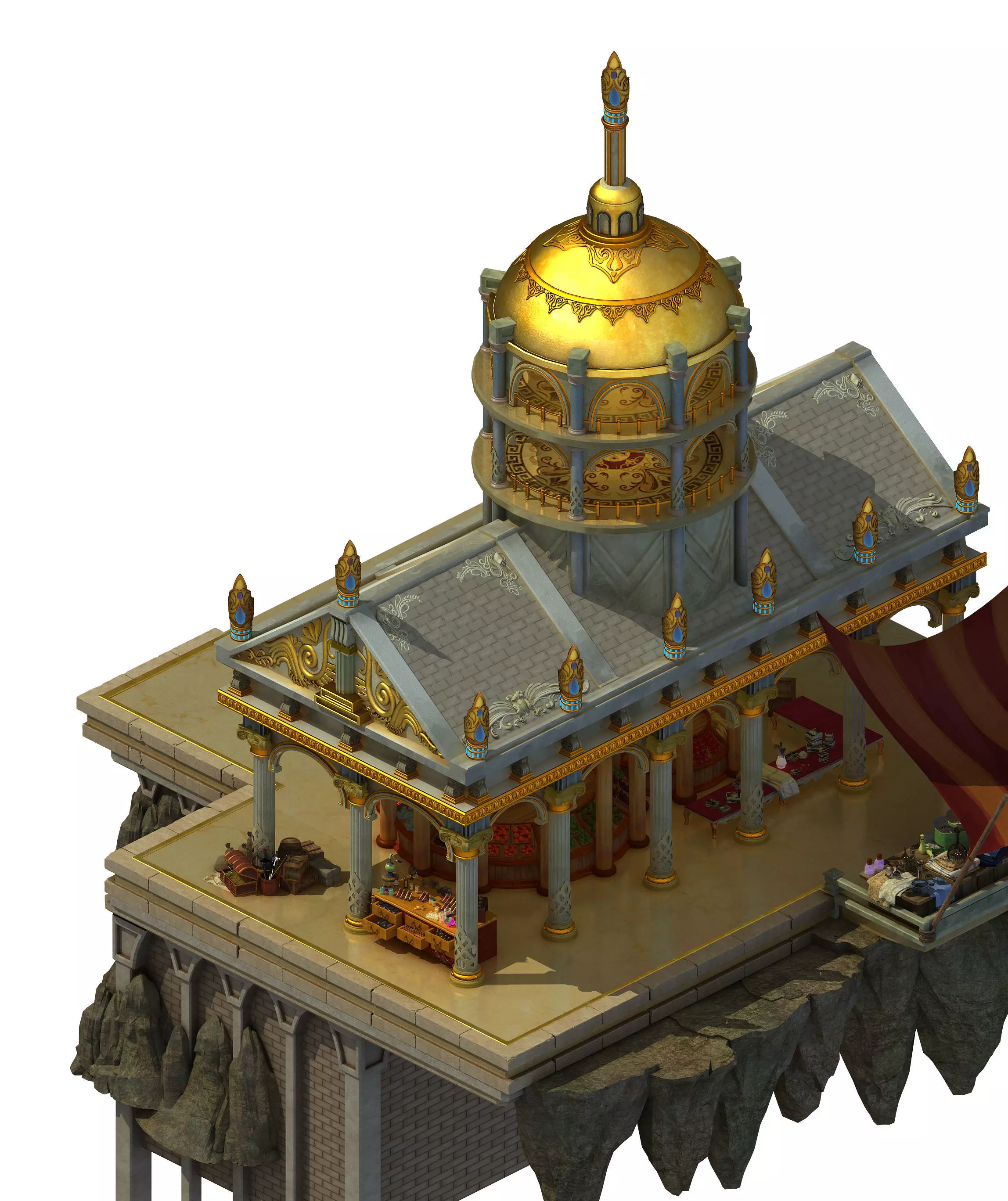 God of the country - grocery shop 3D model