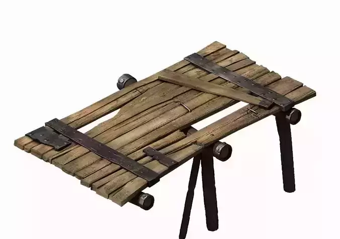 Death Desert - broken Wooden bridge 03