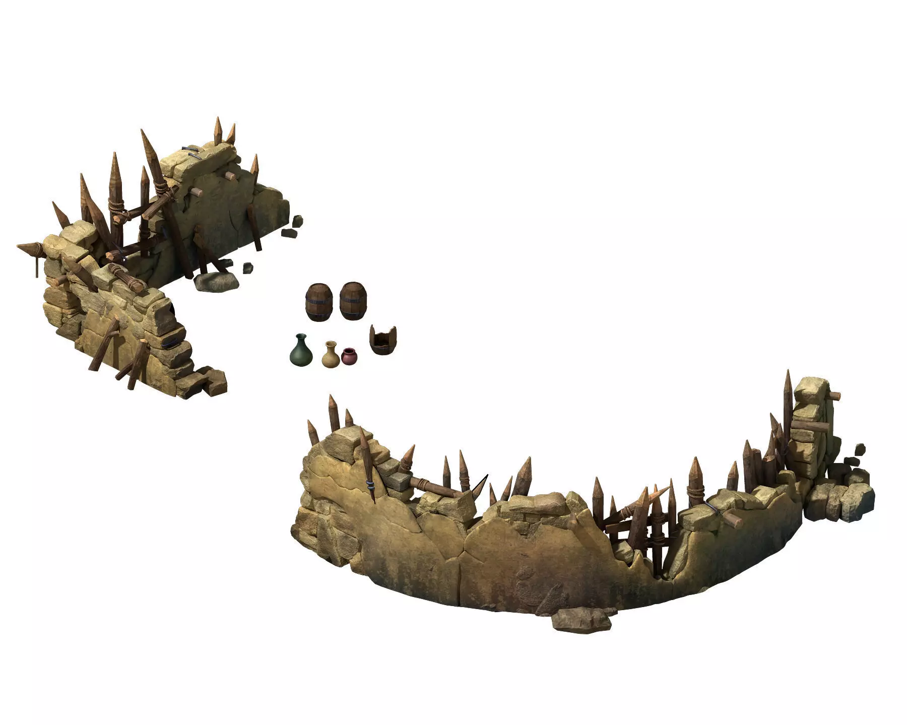 Death Desert - Broken Wall 3D model