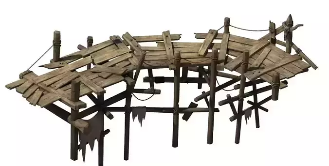 Death desert - wooden bridge Broken 02